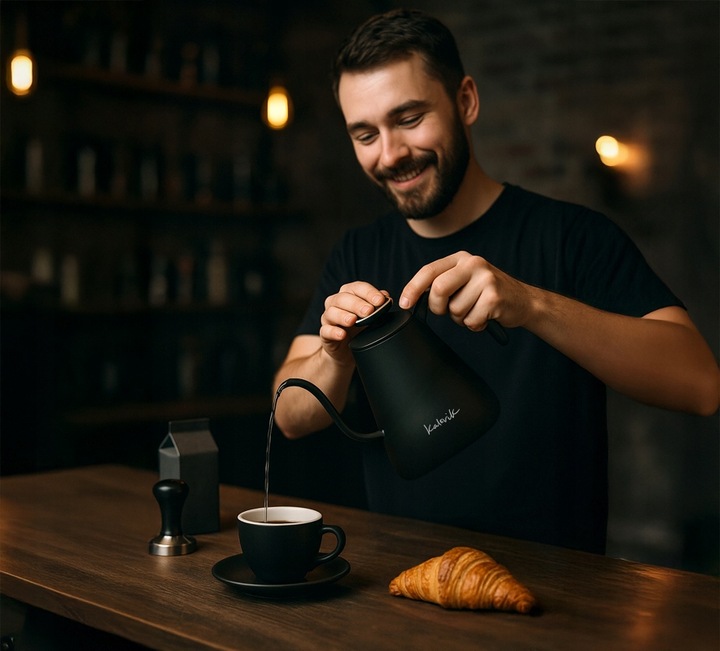 CZAJNIK ELEKTRYCZNY CYFROWY GOOSENECK Z REGULACJĄ TEMPERATURY 1100W 1L