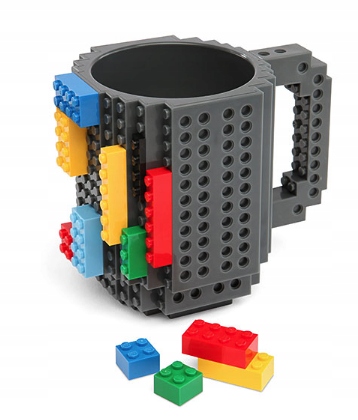 KUBEK KREATYWNY + KLOCKI KOLORY NA PREZENT ZESTAW KLOCKÓW DLA DZIECI