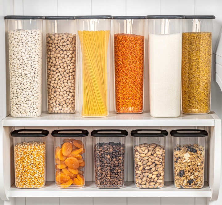 CRALEX Tosca Pojemniki na żywność kwadratowe 12szt (6x2,0Lt+6x1,2Lt)