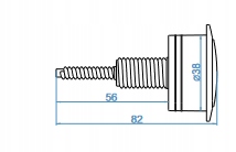 Przycisk 3/6 LITRA do zaworu spustowego do wc spłuczki POLSKI