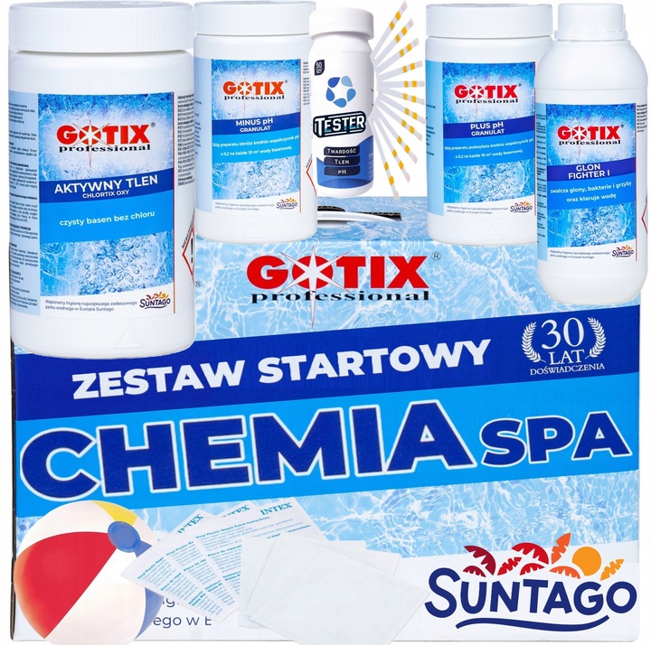 Chemia do Basenu Jacuzzi SPA Polski Zestaw Chemii Basenowej z Chlorem 9 w 1