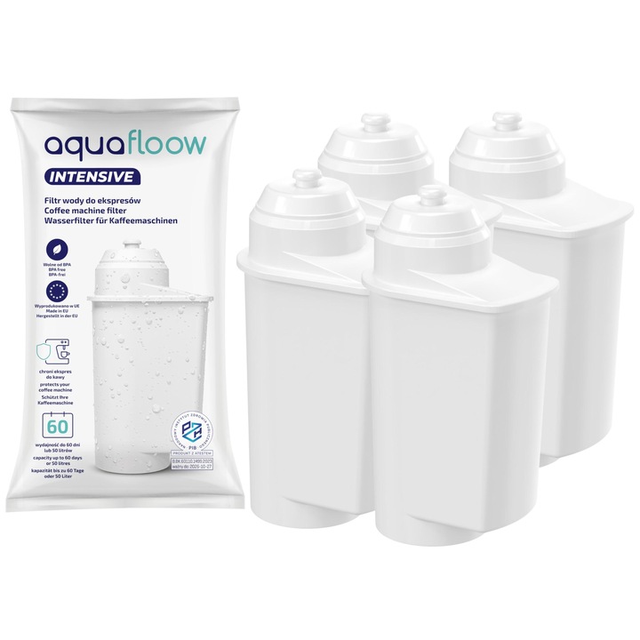 4x Filtr AquaFloow Intensive AF do Ekspresu SIEMENS EQ 3 EQ 5 EQ 6/9
