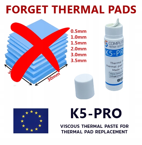 K5 PRO Viscous Therma Paste w płynie Podkładka termiczna 10g