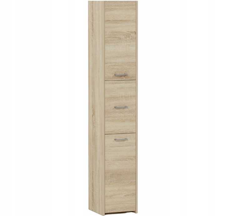 SZAFKA ŁAZIENKOWA REGAŁ SŁUPEK 30cm 3 DRZWI Sonoma
