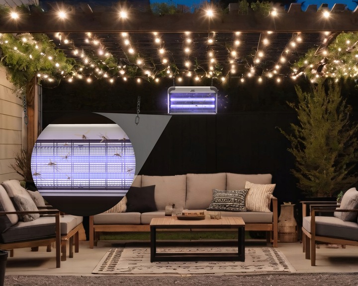 LAMPA OWADOBÓJCZA UV ŚCIENNA NO PEST NA KOMARY MUCHY ĆMY MOLE OWADY