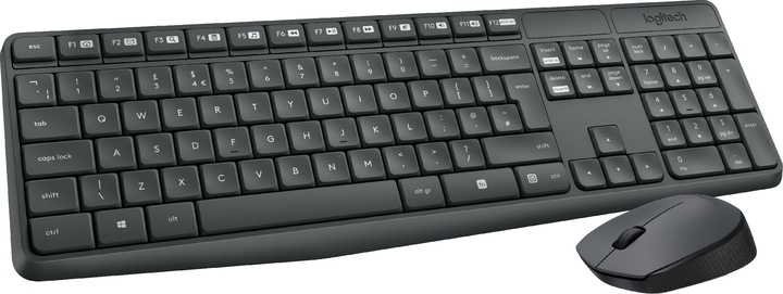 Logitech MK235 zestaw bezprzewodowa niska klawiatura mysz 920-007931 czarna