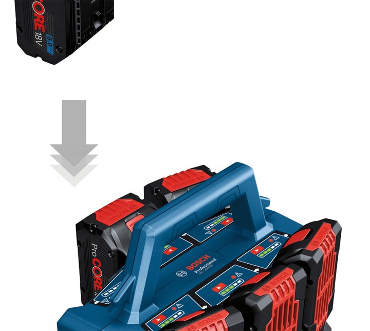 ŁADOWARKA BOSCH 6-stanowisk portów 18V GAL 18V6-80 1600A01U9L