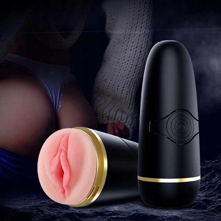 Realistyczne wibracje Męski masturbator Automatyczny 3D POCHWA