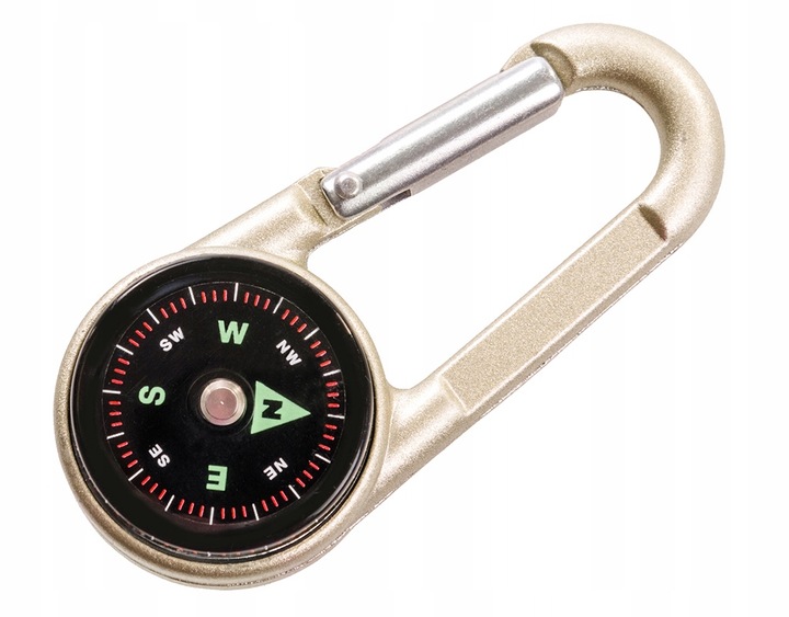 Karabińczyk BCB z kompasem i termometrem 3w1