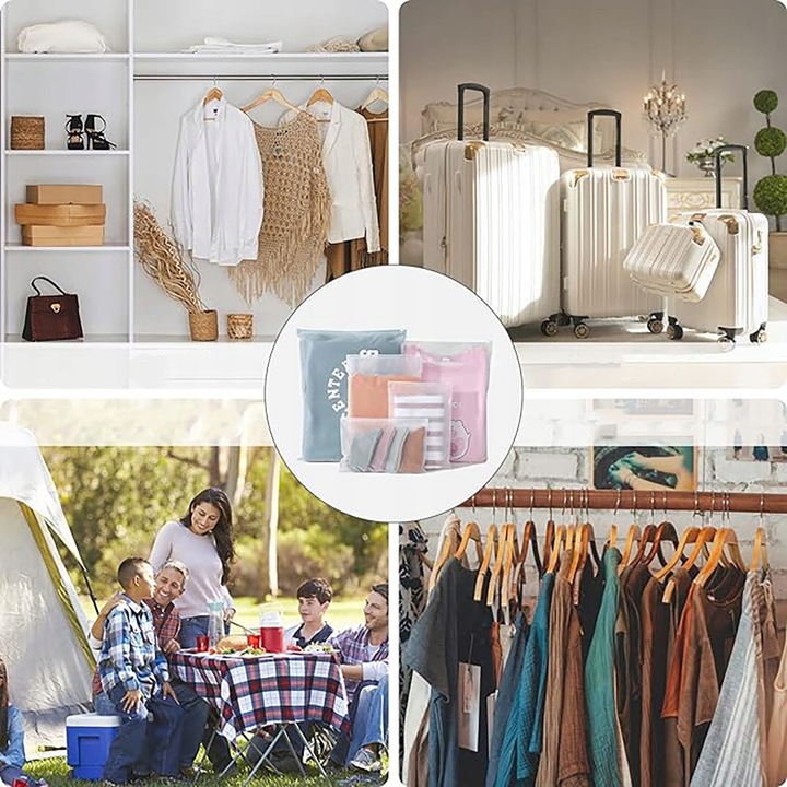 ORGANIZER PODRÓŻNY 26 SZT DO WALIZKI TORBY SZAFY ZESTAW WORKI UBRANIA BUTY