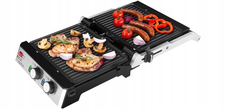 GRILL ELEKTRYCZNY ECG KG 2033 OPIEKACZ PANINI GOFRY BBQ 3w1 2000W