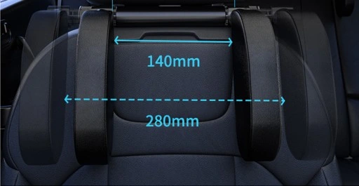 ZAGŁÓWEK PODUSZKA NA GŁOWE DO SAMOCHODU UCHWYT TEL