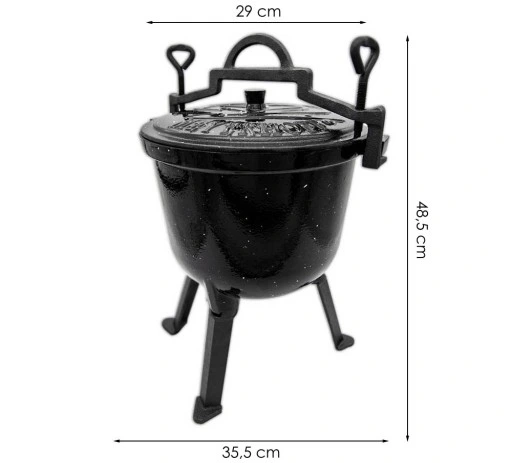 Kociołek żeliwny EMALIOWANY Meyerhoff MARMUREK 10l