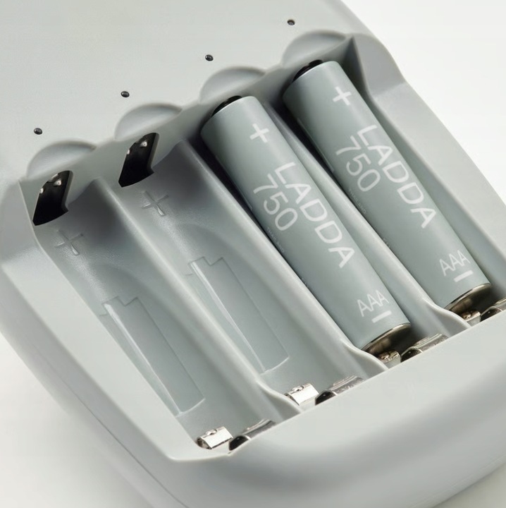 IKEA LADDA Akumulatorek do ładowania, HR03 AAA 1.2V, 750mAh 4 szt.