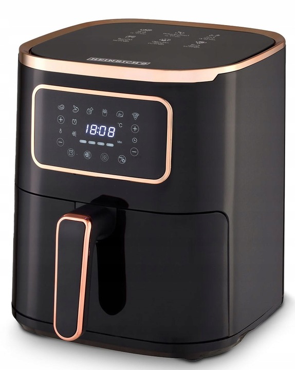 Duża BEZTŁUSZCZOWA FRYTKOWNICA Air Fryer 5L AIRFRYER 1450W 6 Programów