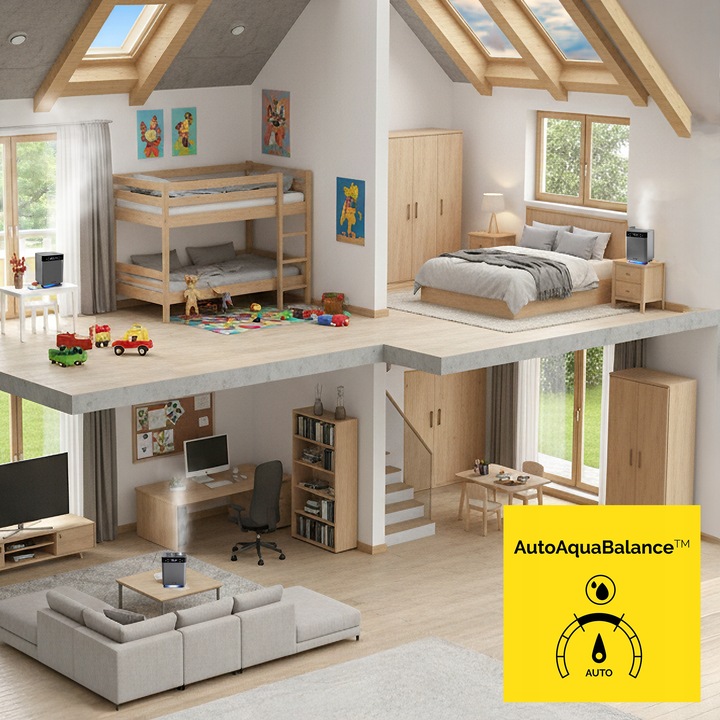 Nawilżacz powietrza 5w1 Oczyszcza Jonizator Yoer Automatyczny