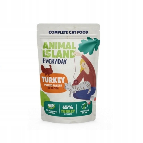 Animal Island 40x85g Wołowina Kurczak Indyk Ryba Mokra Karma dla Kota