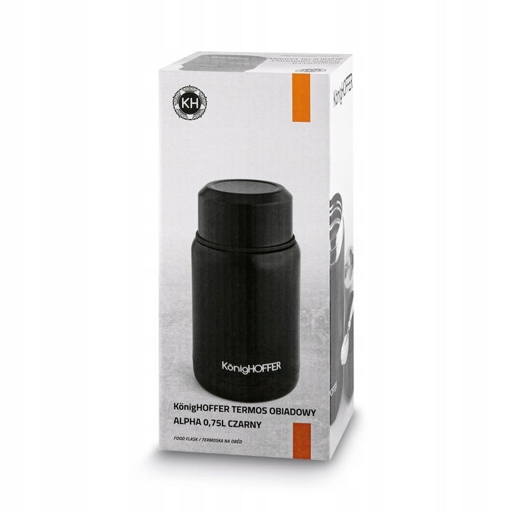 TERMOS NA ZUPĘ Próżniowy OBIADOWY ŁYŻKA Turystyczny Konighoffer Alpha 750ml