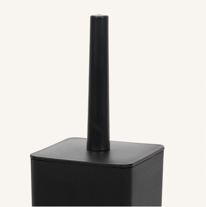 STOJAK NA PAPIER TOALETOWY CZARNY Z POJEMNIKIEM NA SZCZOTKĘ 2W1