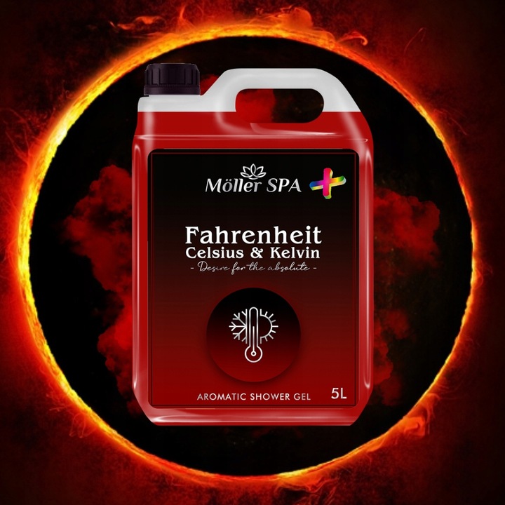 ŻEL POD PRYSZNIC O ZAPACHU PERFUM FAHRENHEIT MĘSKI Moller SPA PLUS 5L