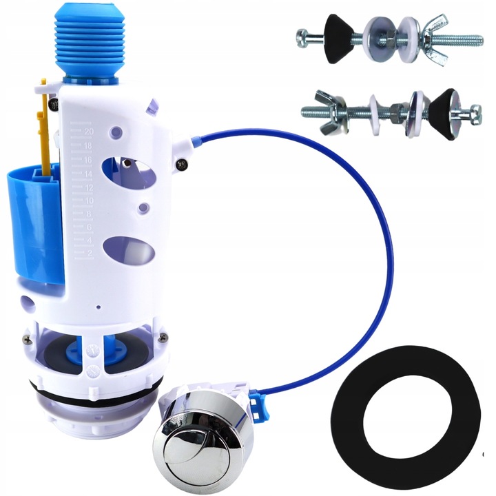 Dwufunkcyjny uniwersalny zawór spustowy spłukujący do Spłuczki 3/6L kompakt