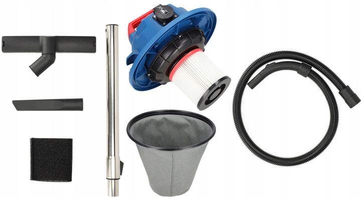 Odkurzacz DEDRA Bezworkowy Sucho Mokro 1400W 30L stal Gniazdo el.