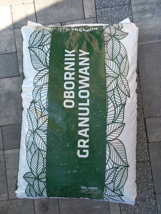 OBORNIK GRANULOWANY ROLLPOWER ORGANICZNY 40l 25KG NAWÓZ NATURALNY