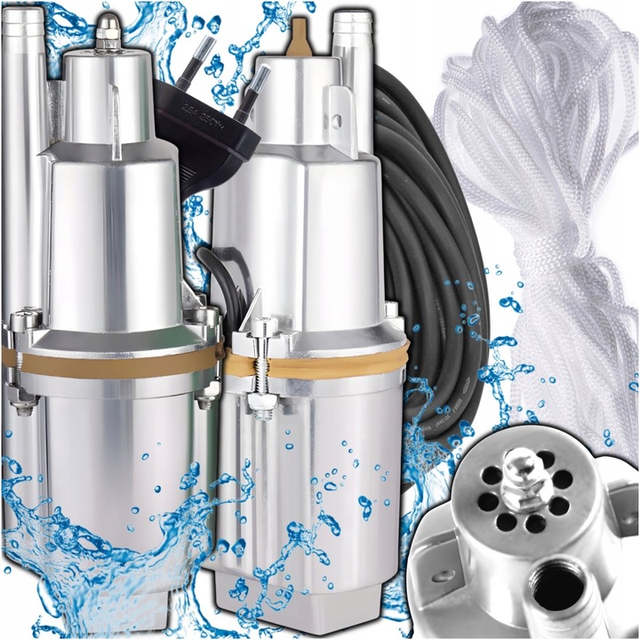 POMPA DO WODY CZYSTEJ I BRUDNEJ STUDNI ZANURZENIOWA GŁĘBINOWA RUSKA