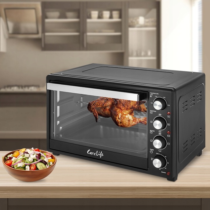 PIEKARNIK ELEKTRYCZNY 45L ROŻNO + TERMOOBIEG+GRILL WOLNOSTOJĄCY