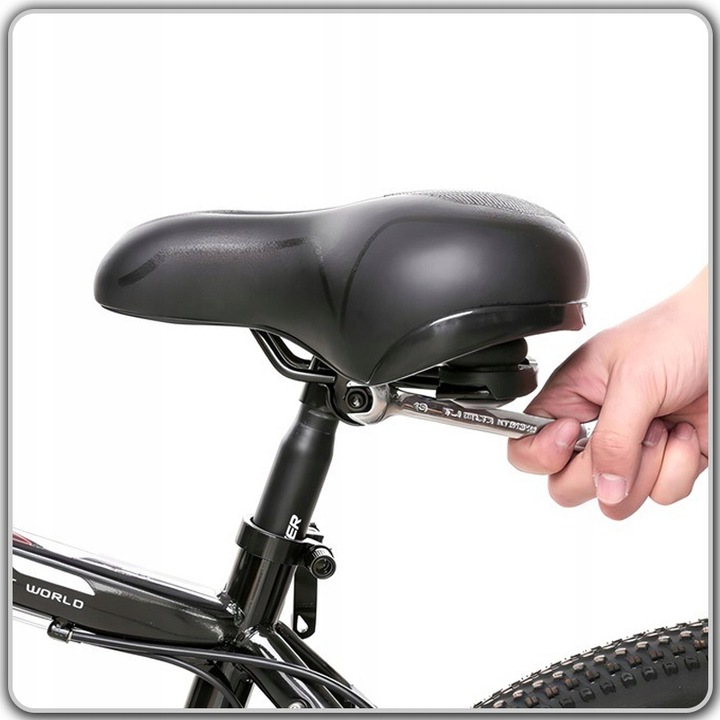 WYGODNE SIODEŁKO ROWEROWE PIANKA WYSOKO ELASTYCZNA + JARZMO DO MOCOWANIA