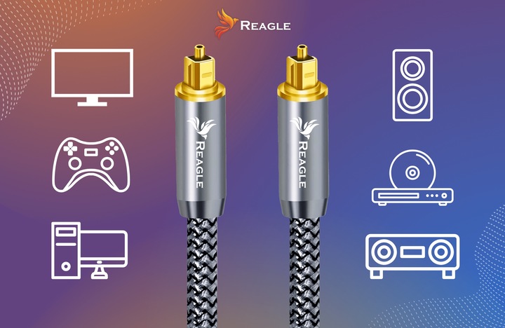 KABEL OPTYCZNY TOSLINK 5M HQ SPDIF DIGITAL AUDIO PRZEWÓD CYFROWY