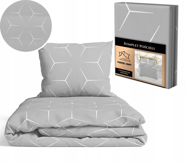 Komplet pościeli 160x200 gruba Polska bawełna 100% dużo wzorów - certyfikat