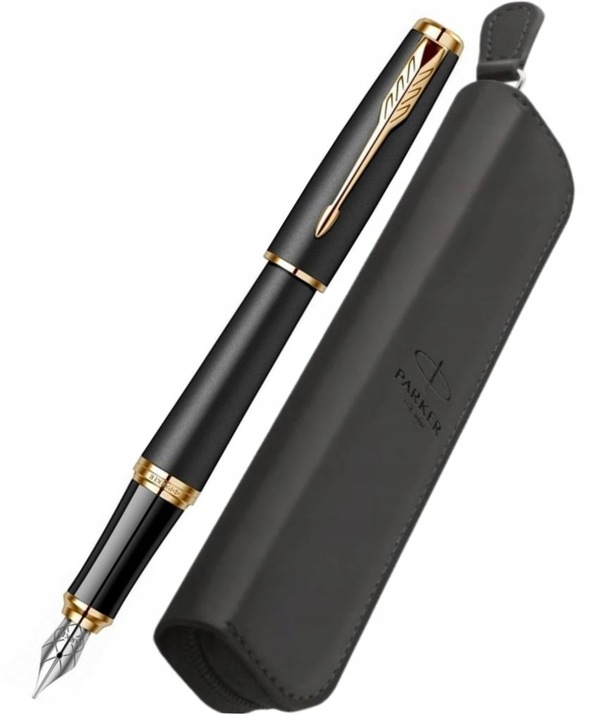 PIÓRO PARKER WIECZNE URBAN CZARNE GT ZŁOCONE z GRAWEREM ETUI PIÓRNIK CZARNY