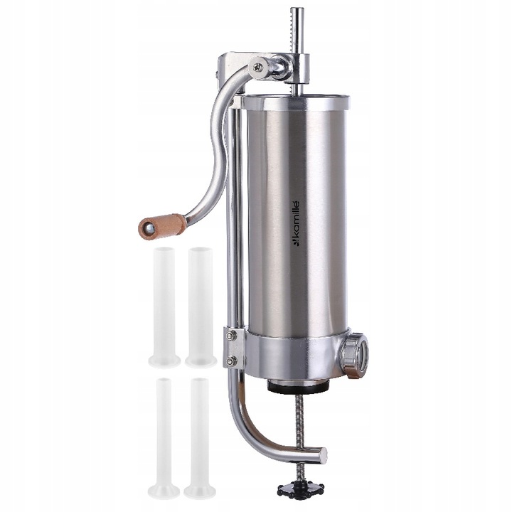 NADZIEWARKA DO KIEŁBASY PIONOWA 3 kg MASZYNKA DO KIEŁBAS SZPRYCA KAMILLE