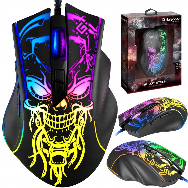 Myszka przewodowa Defender Myszka Dla Graczy GM-928 Mysz Gamingowa