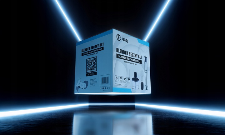 BLENDER RĘCZNY ISAJ BL1 MIKSER WIELOFUNKCYJNY TURBO 1400W OSTRZA