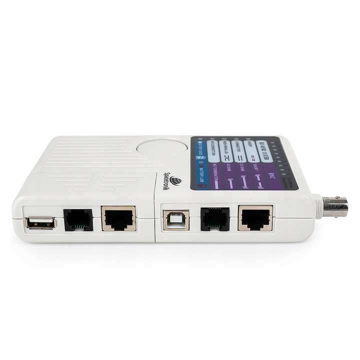 Wielofunkcyjny Tester Kabli Sieciowych LAN RJ45 RJ-11 USB i BNC SP-LT02