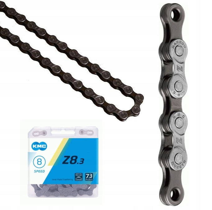 Łańcuch rowerowy KMC 6/7/8rz oryginalny, do napędów Shimano, Sram i innych