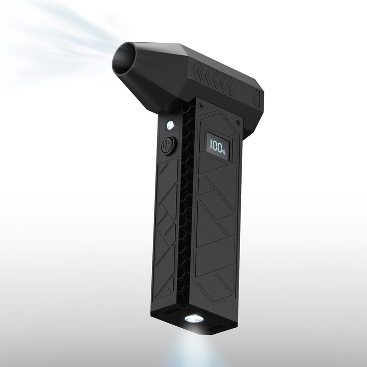 MINI DMUCHAWA DMUCHUŚ TURBO JET FAN NOWY MODEL 2025 LCD DZIEŃ OJCA