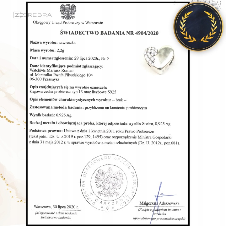 CHARMS srebrne SERCE GRAWER srebro koralik zawieszka charms 925 SERDUSZKO