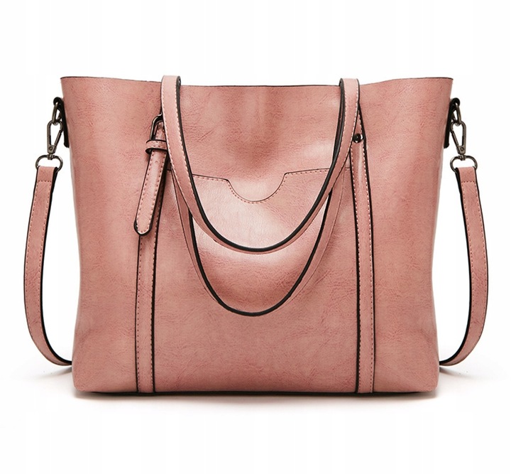 POJEMNA SKÓRZANA TORBA DAMSKA MIEJSKA TOREBKA Koanni