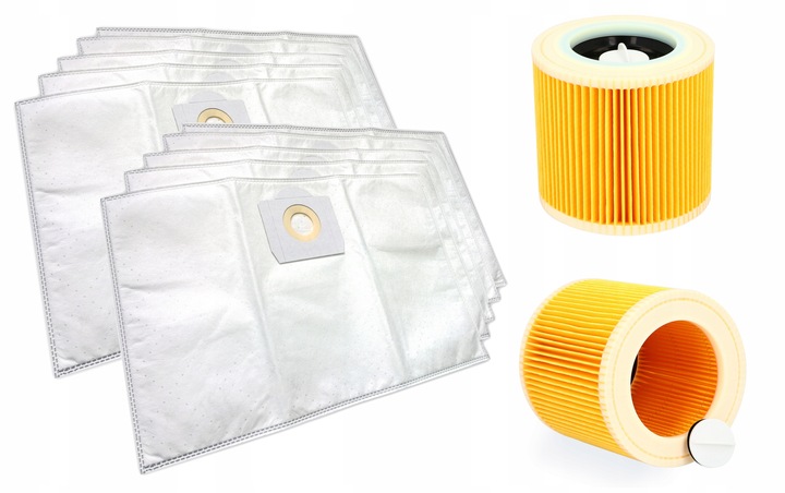 10x WORKI FILTR DO ODKURZACZA KARCHER WD3 SE4001 WD2 PLUS KWD V-17