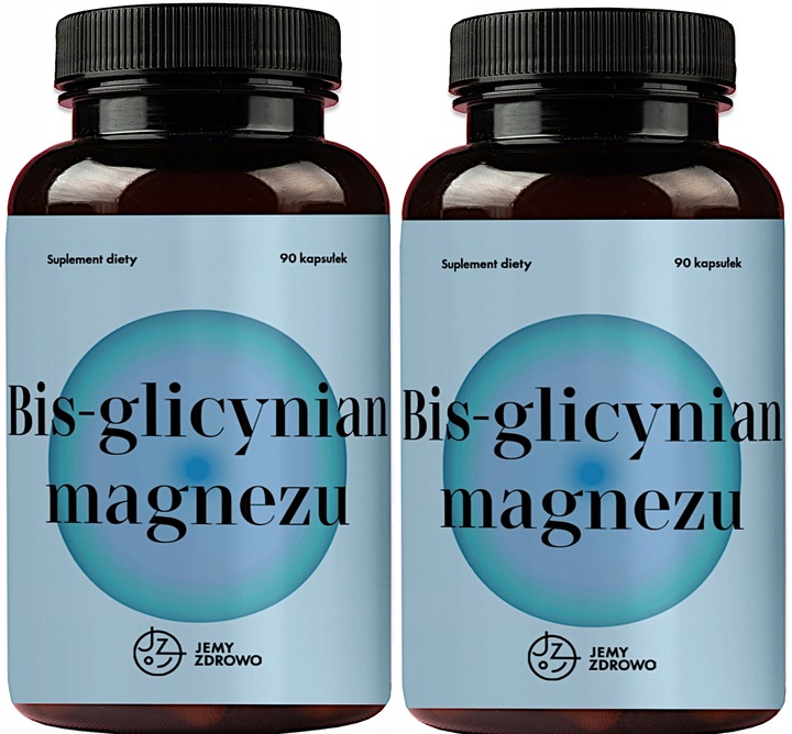 Glicynian Magnezu Jemy Zdrowo 180 Kapsułek po 375mg w dziennej dawce