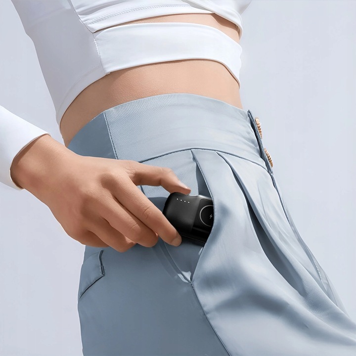 Mini powerbank Wozinsky WF16-YCS 5000mAh 15W USB-C z wbudowanym kablem USB-