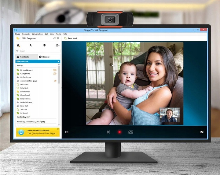 Kamerka Kamera INTERNETOWA PC FHD 1080P MIKROFON