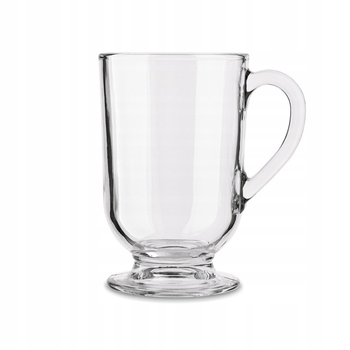 KUBEK do KAWY SZKLANKI z Uchem WYSOKIE Szklane Tadar Latte Mocha 6x300 ml