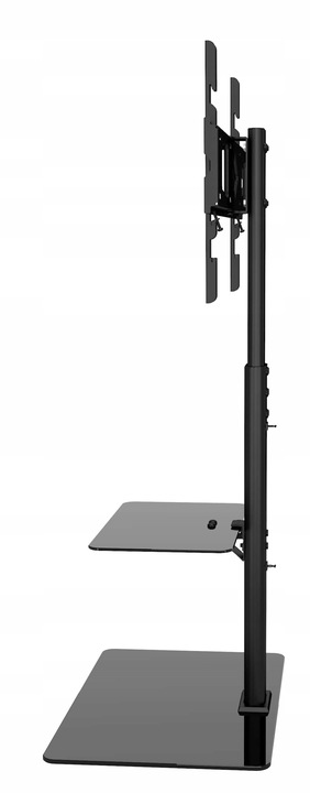 Podłogowy STOJAK TV pod telewizor z półką Uniwersalny Obrotowy