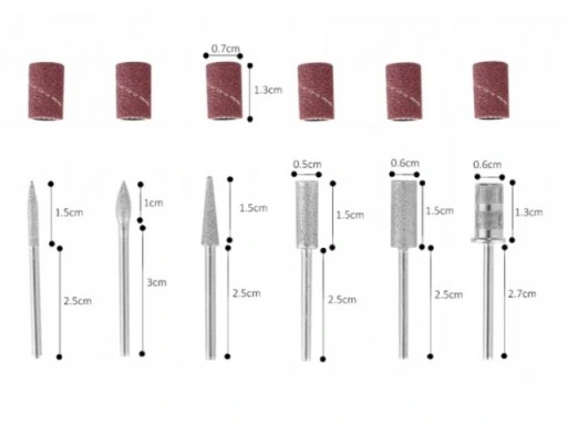 FREZARKA DO MANICURE MOCNA 80W + FREZ CERAMICZNY