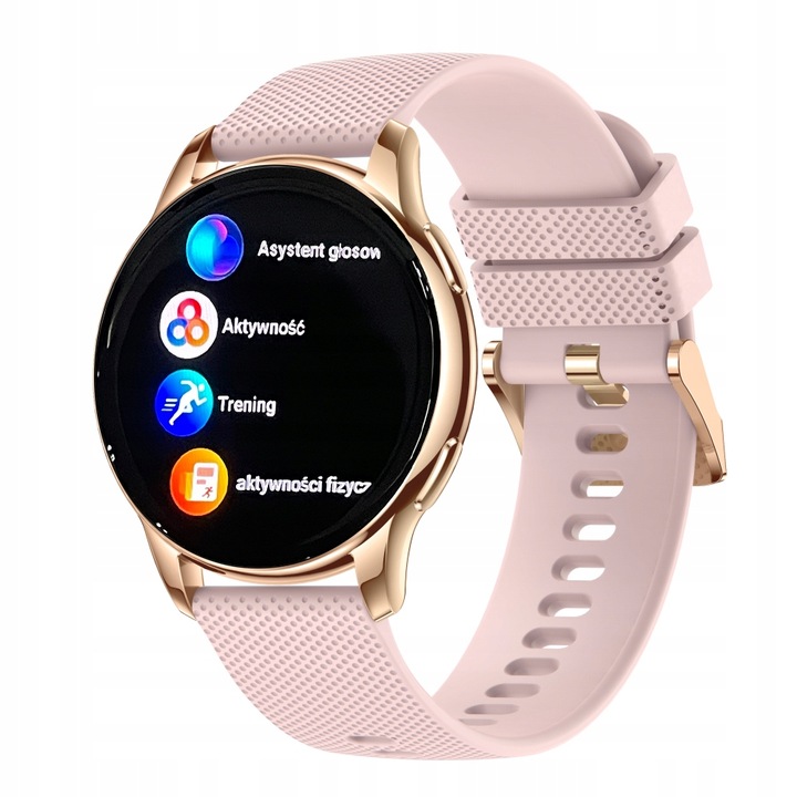 SMARTWATCH ZEGAREK DAMSKI ELEGANCKI ROZMOWY CIŚNIENIE MENU Polskie AMOLED