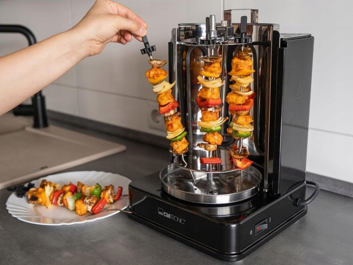 Grill do Kurczaka OPIEKACZ DO KEBABA Pionowy Obrotowy SZASZŁYKI ROŻEN